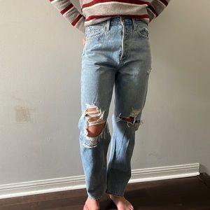 AGOLDE Mid Rise Loose Fit in Fall Out